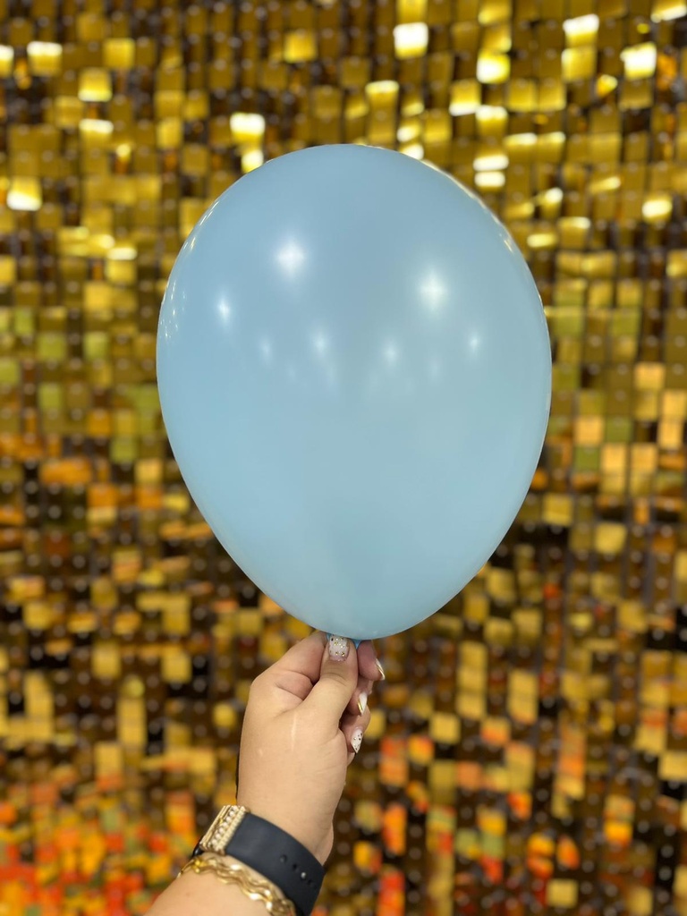 10" İç Mekan Makaron Balon Mavi - 100 Adet