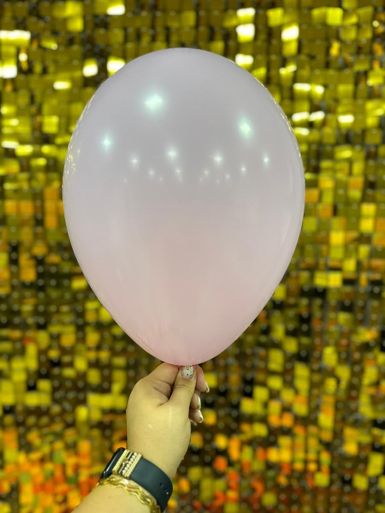 10" İç Mekan Makaron Balon Pembe - 100 Adet