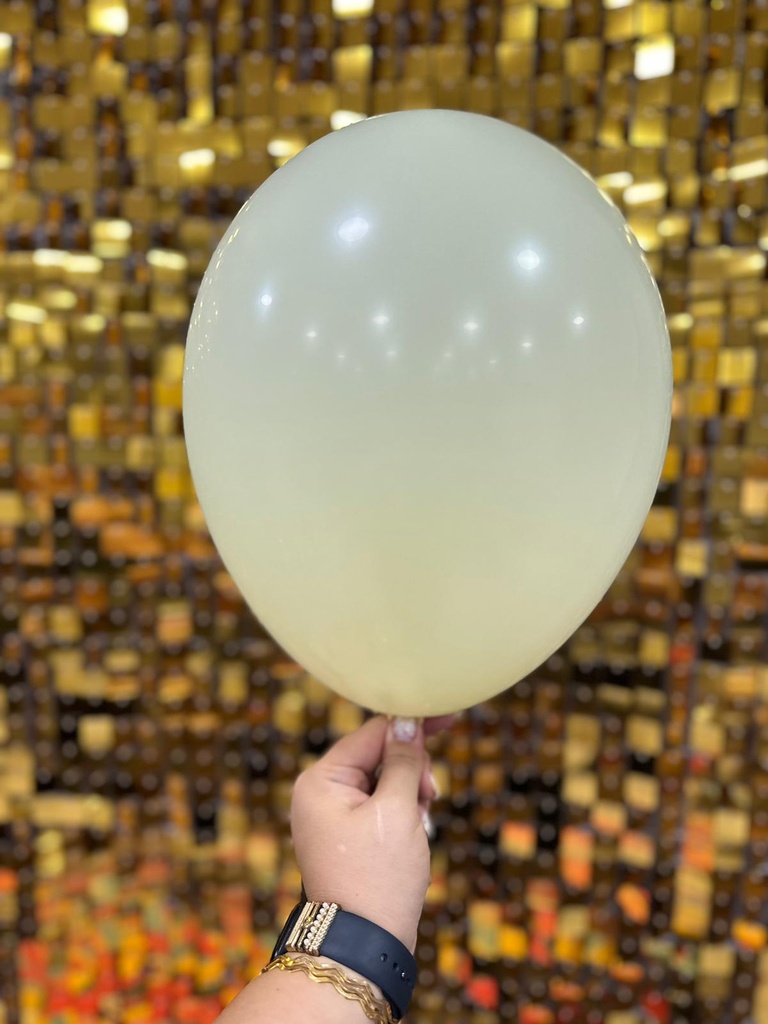 10" İç Mekan Makaron Balon Sarı - 100 Adet