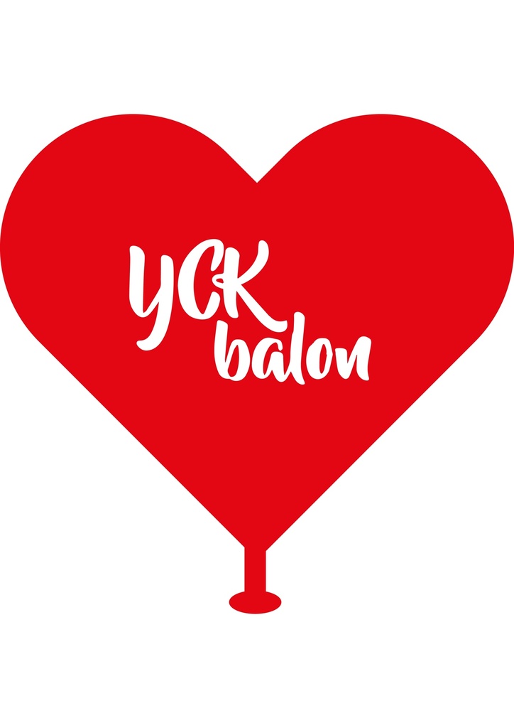 12" Kalp Balon - 100 Adet Kişiye Özel Baskılı Balon 